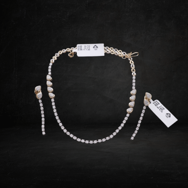 Diamond Necklace Single Layer